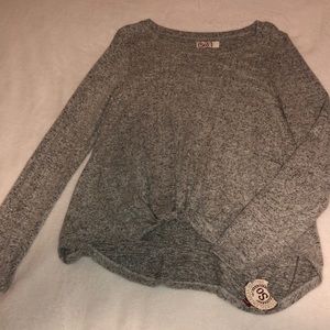Gray long sleeve top